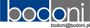 Bodoni logo.